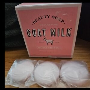 Goat Milk Beauty Soap - Pink set of 3 new in package